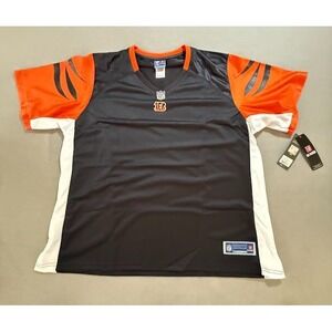 Cincinnati Bengals‎ NFL Pro Line Jersey Womens 2XL Black Blank Short Sleeve.